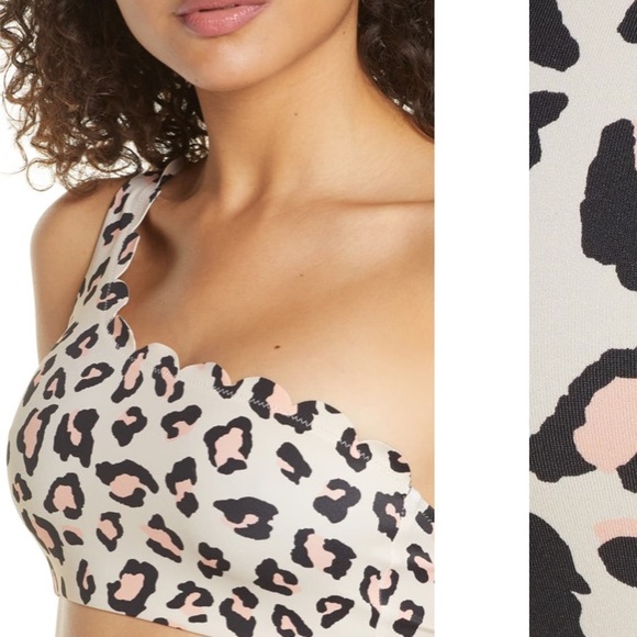 NWT Chelsea28 Beige Leopard High Waist Bikini Set - Picture 4 of 8